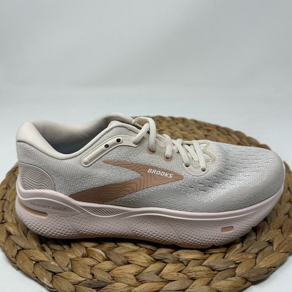 BROOKS Ghost Max Running Shoes Crystal Gray White Tuscany Size 7 Women's LIKE NE